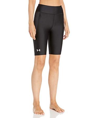 Under Armour Women's Soft Big Logo Sliding Shorts 20 Black (001)/Halo Gray X-Large