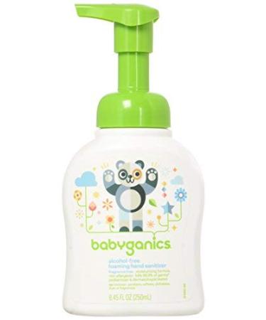 Babyganics Alcohol-Free Foaming Hand Sanitizer Pump Bottle Fragrance Free 8.45 oz Packaging May Vary