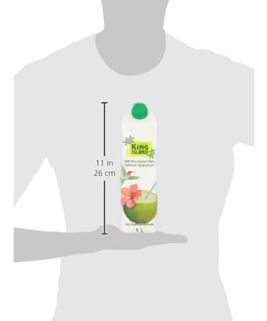 1 Liter 100% Natural Coconut Water - Authentic Vegan Coconut Juice from Thailand - Buy Online on GoSupps.com