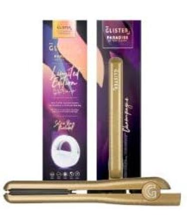 Buy Glister Limited Edition 1.25" Paradise After Dark Flat Iron - Bonus Selfie Ring - Champagne | International Shipping Available - Buy Online on GoSupps.com
