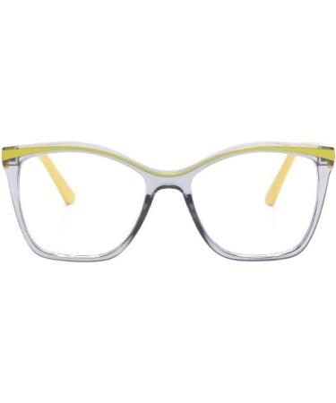 Fuqinqingoz Anti-UV Cat-Eye Reading Glasses for Women | HD Oversized Blue Light Blocking +350 C2 - Buy Online on GoSupps.com
