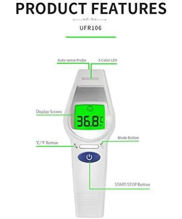 Alphamed Infrared Forehead Thermometer - Accurate Non-Contact Temperature Reading - Buy Online on GoSupps.com