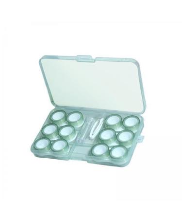 Colcolo 6x portable 6 pairs of contact lens storage boxes that keep contact lenses clean and clear small size with leak -proof silicone seals for