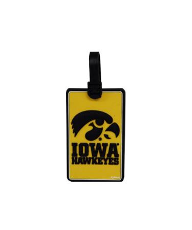 NCAA Iowa Hawkeyes PVC Luggage Tag, One Size, Multicolor