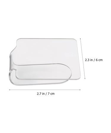 Clear Nail Palette & Makeup Mixing Tray - Perfect Foundation Mixing Plate for Manicure and Makeup Application | International Shipping Available - Buy Online on GoSupps.com