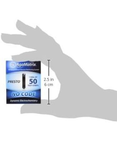 AgaMatrix WaveSense Presto Test Strips 50 Count - Accurate Blood Glucose Testing - Buy Online on GoSupps.com