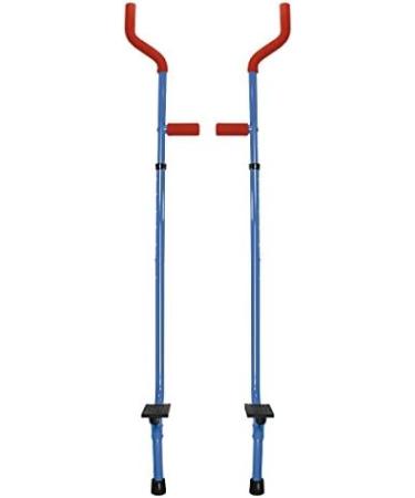 Geospace Original Walkaroo Stilts by Air Kicks - Steel, Blue - Ergonomic Design for Easy Balance Walking - Buy Online on GoSupps.com
