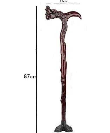 Walking Stick Walkers for Seniors Solid Wood Crutches Old Man Crutches Strong Carrying Capacity Exquisite Appearance Comfortable and Safe Materials rollator Walker Durable Mobility Aid Brun A - Buy Online on GoSupps.com