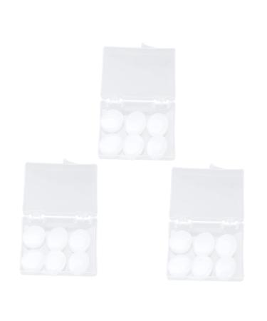 18pcs Ear Plugs for Noise Reducing Ear Plugs Silicone Ear Plugs Noise Cancelling Earbuds Holder Keychain Lighter Fluid Heel Mask Sound Sleeping Earbuds White Child Aldult