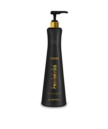 Mutari Progress Reductor Reconstructor 1L | Brazilian Keratin Treatment | Progressive Brush Hair Straightening | Smoothing System | Volume Reducer | 100% Straight | Frizzy Free