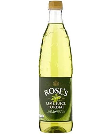 Rose Lime Juice Cordial - 2 x 1 litre - Buy Online on GoSupps.com