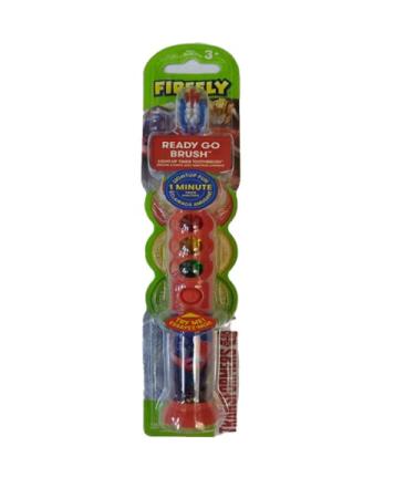 Firefly Transformers Firefly Ready Go Brush Light-Up Tooth Brush Timer Battery Powered Toothbrush With Suction Cup