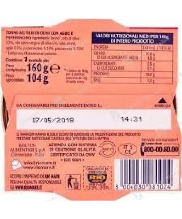 Rio Mare Tuna in Olive Oil 80g(Pack of 6) | Premium Italian Tuna | Rich in Flavor and Omega-3 | Freashness Sealed in Tin | Mediterranean Delicacy | Sustainably Sourced - Buy Online on GoSupps.com
