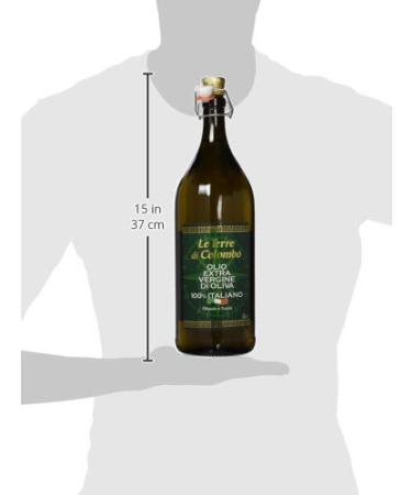 Le Terre di Colombo 100% Italian Extra Virgin Olive Oil - 2L Ribbed Bottle with Mechanical Closure | Premium Quality for International Shipping - Buy Online on GoSupps.com