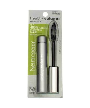 Neutrogena Healthy Volume Mascara Black/Brown 03 0.21 oz - Pack of 2 - Buy Online on GoSupps.com