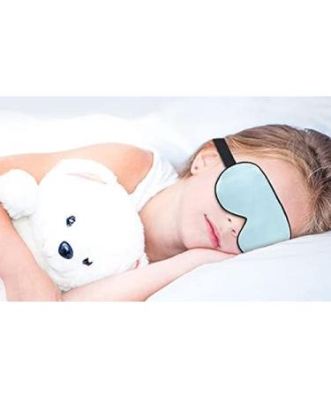 CHILDHOOD Super Soft Silk Sleep Mask for Kids with Adjustable Strap-Silk Eye Mask for Sleeping Blocking Lights (Blue & Pink) - Buy Online on GoSupps.com