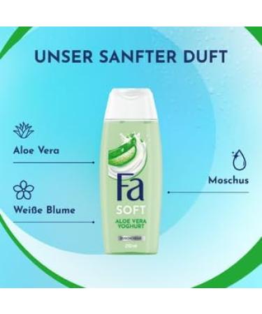Schwarzkopf Henkel FA Shower Gel Aloe Vera Yoghurt 3 x 250 ml refreshing shower cream with mild formula and pleasant scent of aloe vera vegan 94 ingredients of natural origin 250 ml 3er Pack - Buy Online on GoSupps.com