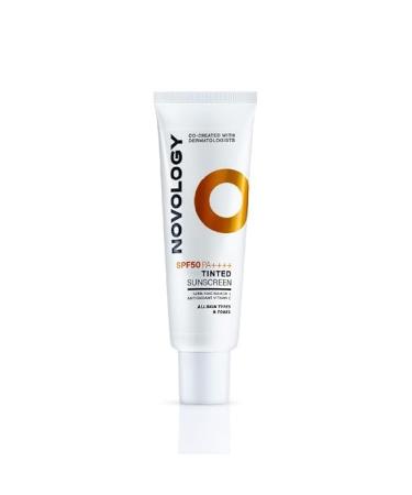 Novol.ogy SPF 50 PA++++ Tinted Sunscreen for Pigmentation Dark Spots and Acne Marks | Blends into Natural Finish | For All Skin Types | 50 g