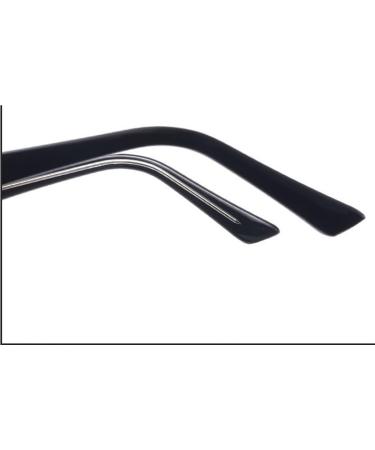 Shop Oversized Square Blue Light Blocking Reading Glasses +250 - Anti Eye Strain Eyeglasses for Computer Use - Stylish Black Frame - Buy Online on GoSupps.com