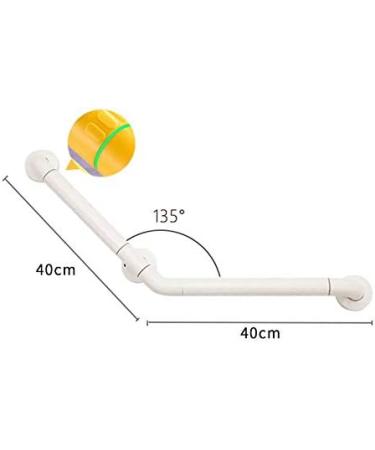 Grab bar Wall 304 Stainless Steel Handrail Handrails Handrail Elderly/Disabled Handle Armrest Bars/Shower with White Slip White 40X40cm (White 40X40cm) - Buy Online on GoSupps.com