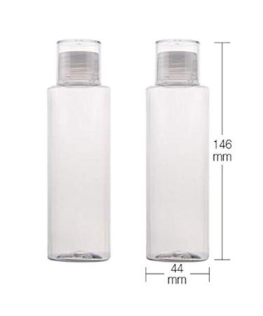 150ml Refillable Transparent Plastic Bottles for Makeup & Liquids - 3 Pack Cosmetic Containers with Screw Caps - Buy Online on GoSupps.com