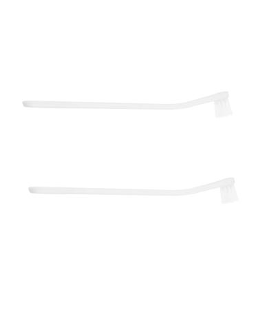 DOITOOL 2pcs Pets Cat Care Puppy Soft-bristle Pet Oral Cleaners Portable Cleaning Manual Tooth Supplies Dog 1 count (Pack of 1) White
