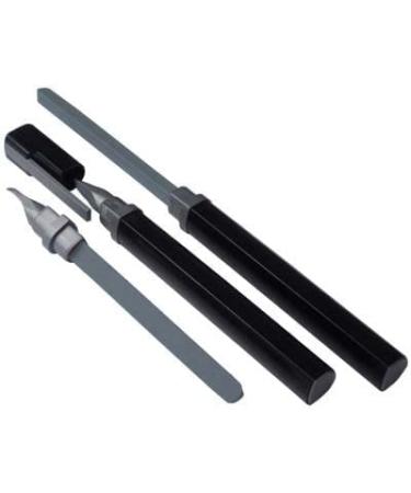 Erlinda Bob Triangolo Ceramic Nail File 19 cm Fine & Coarse Side Hollow Base Nail Cleaner for Manicure and Pedicure