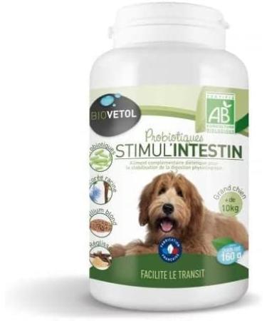 Biovetol - Probiotic Dog Bio Stimul'Intestin - Food Supplement for Dogs Special Transit - Large Dog (+ 10 kg) - 160 g - Buy Online on GoSupps.com