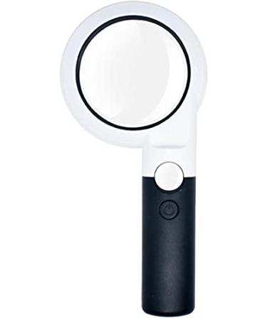Magnifier Magnifying Glass Handheld Magnifying Glass 11 LED Lights 5 Times 20 Times Double high-Level Magnifier Newspaper Magnifying Glass