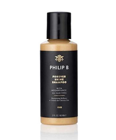 PHILIP B Forever Shine Shampoo 2 oz. (60 ml) | Revives, Defines and De-Frizzes Curls, Uplifting Body and Fullness 2 Fl Oz