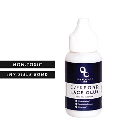 Everbond Lace Glue by Everlong Hair - Invisible Bonding Adhesive for Wigs Hairpieces & Toupees | Extra Moisture Control & Firm Hold - Buy Online on GoSupps.com