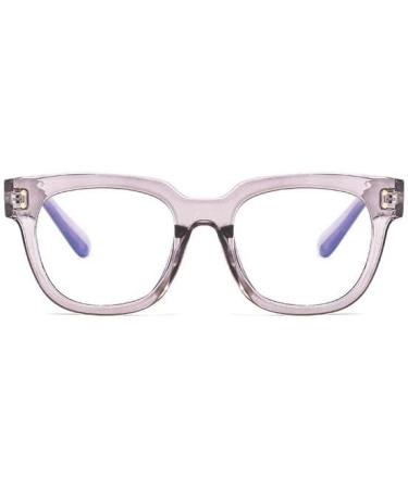 Qinzhenz Classic Anti-Blue Light Reading Glasses for Women - Gray +100 Diopter Relieve Eye Tiredness Stylish and Robust - Buy Online on GoSupps.com