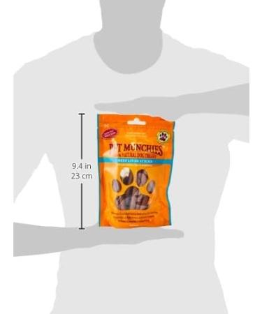 Pet Munchies 100% Natural Beef Liver Stick Dog Treats 90g 8 Pack - Buy Online on GoSupps.com