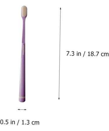 Partykindom Manual Toothbrush Set - 4 Soft Milk Micro Leaves Gum Brushes for Gentle Care - International Shipping Available - Buy Online on GoSupps.com