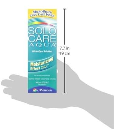 Solocare Aqua All in One Contact Lens Solution 360-Milliliter - Buy Online on GoSupps.com
