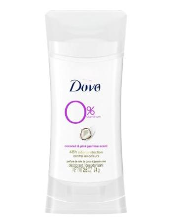 Newly Zero Percent Aluminum Women's Deodorant Stick Coconut and Pink Jasmine 2.6 oz (1 Pack Packaging May Vary)