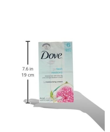 Dove Go Fresh Beauty Bar Restore 4 oz - Pack of 6 Bars - Buy Online on GoSupps.com