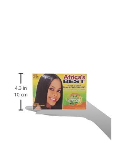 Africa's Best No-Lye Relaxer Kit - Dual Conditioning | Herbal Intensive | Superior Straightening & Nourishment - Buy Online on GoSupps.com