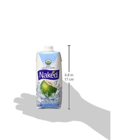 Naked Juice 100% Organic Pure Coconut Water 16.9oz 12 Pack - USDA Organic & Non-GMO Project Verified - Buy Online on GoSupps.com