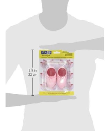 PME Handcrafted Sugar Decorations Pink Baby Booties (Set of 2) - Buy Online on GoSupps.com