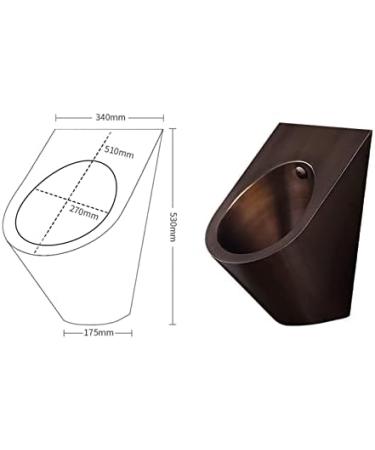 Inodoro moderno para ba o inodoro suspendido de Acero inoxidable 304 inodoro p blico con drenaje por inducci n de pared inodoro Vertical peque o adecuado para familias y hoteles Brown A - Buy Online on GoSupps.com