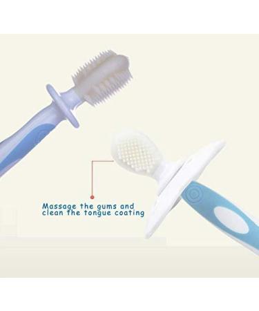 CherryCsy Baby Toothbrush Set | Double Sided Silicone | Soft Bristles | BPA Free | Ages 0-4 | 2 pcs - Buy Online on GoSupps.com