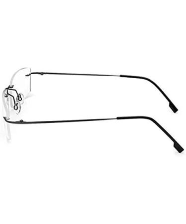 Rongchy Super Light Titanium Nearsighted Glasses - Trendy -0.50 to -6.00 for Men & Women - Stylish Borderless Design in Gray - International Shipping - Buy Online on GoSupps.com