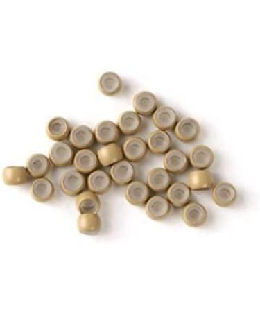 400pcs Light Brown Silicone Lined Nano Rings for Hair Extensions - Vlasy Micro Nano Beads - Buy Online on GoSupps.com