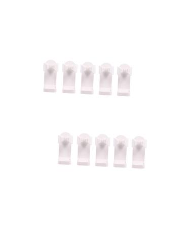 minkissy 10 Pcs Razor Holder Clothes Rack Old Customers Storage White Plug Plastic