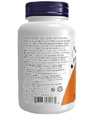 Now Foods L-Lysine 1000mg Extra Strength - 100 Tablets | Supports Immune Health - 100 g - Buy Online on GoSupps.com