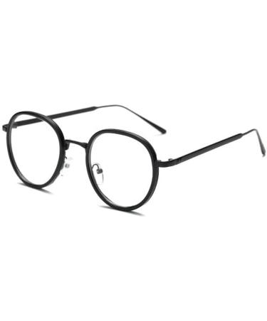 PARWANA Anti Eye Strain Readers - Cute Large Round Glasses for Men & Women +150 - Stylish Black-Gold Eyewear for Comfort & Clarity - Buy Online on GoSupps.com