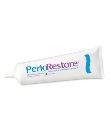 Perio Restore  Gel 3 Ounce Tube (Without Boil and Bite Trays)  1.7% Hydrogen Peroxide Oral Cleansing Treatment  Oral Cleansing Gel. Mint Flavor  at-Home Treatment for Oral Health