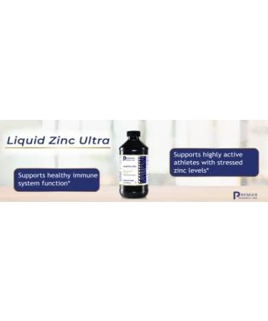 Premier Liquid Zinc 8 Fl Oz - Highly Absorbable & Pure Vegan Formula for Overall Well-Being - Buy Online on GoSupps.com