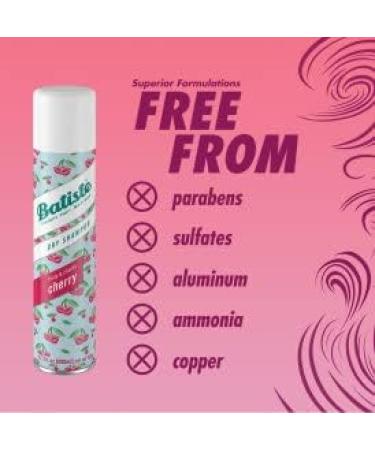Batiste Dry Shampoo Cherry 200ml - Pack of 2 200 ml (Pack of 2) - Buy Online on GoSupps.com